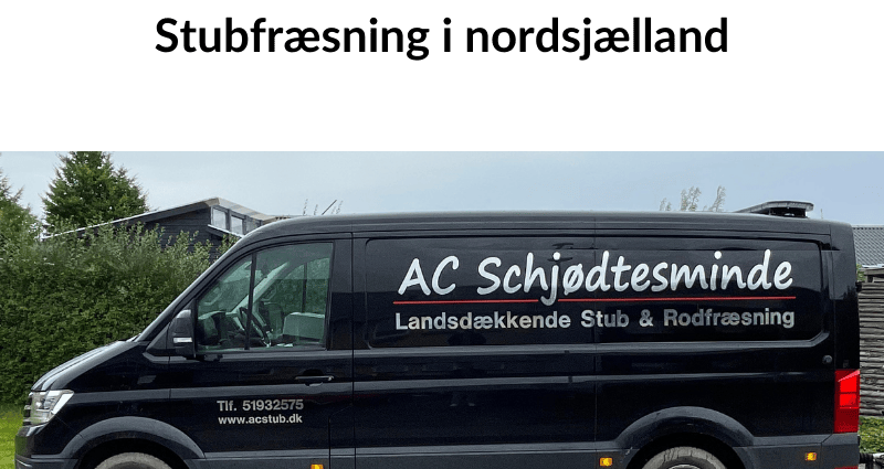 Stubfræsning i nordsjælland